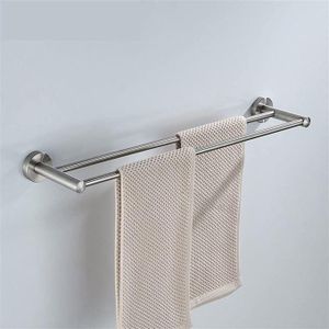 Agréable Porte-Serviettes De Salle De Bain à Double Bras En Acier Inoxydable NB