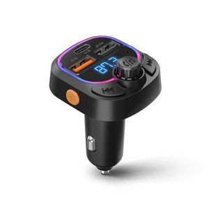Bluetooth-lecteur Audio MP3-sans Fil Mains Libres Kit De Voiture Avec PD TYPE-C Chargeur Rapide Double USB Pour Voiture