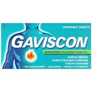 Gaviscon Acid Reflex Tablets - Peppermint Flavour 24 Tablets