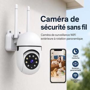 Caméra De Surveillance Full HD , Rotatif-360-90°, Haut parleur , Alarme Wifi 2mp, Vision Nocturne, Couleur, Suivi Humain Automatique, Vidéosurveillance