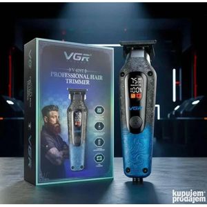 Puissante Tondeuse VGR V-879T (4 buses, 7500 tr/min, 1500 mAh, affichage LED