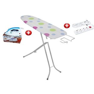 Table à Repasser + Fer A Repasser+ Rallonge à 4Prises