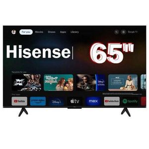 Hisense TV LED 65'" QLED Pouces Full HD ou Ultra - Wi-Fi - BLUETOOTH UHD TV -4K Androïd – Youtube Noir - 24 Mois De Garantie