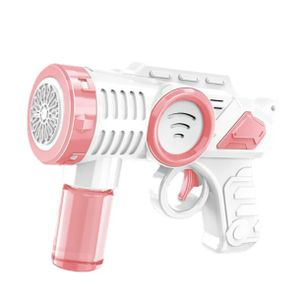  Pistolet à Bulles de Savon Automatique pour Enfant – Lanceur de Bulles avec Réservoir