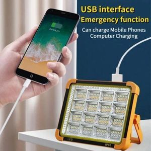 Votre Projecteur LED Solaire Rechargeable, Lampe De Construction, Réflecteur Portable, Projecteur Extérieur