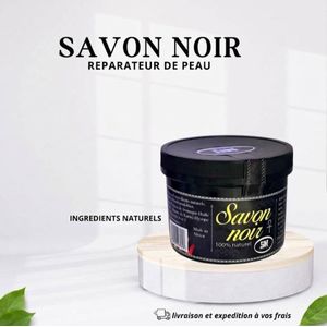 Savon Noir 100% Naturel  – Nettoyant Purifiant Visage & Corps.