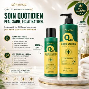 KORMESIC Duo KÖRMESIC Q10 Essence Lotion 100 ml + Lait Corps 200 ml – Hydratation & Soin Quotidien