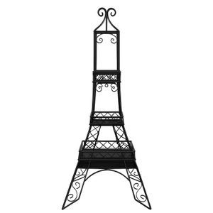 Tour Eiffel décorative noire - Style fer forgé