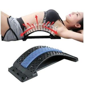 Appareil étirement Du Dos - Massage Dos - Support Dorsal Chaise De Bureau - Civière Du Dos - Noir