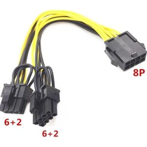 Câble d’alimentation Carte Graphique 8 Pins Femelle Vers 2 X 8 Pins Male