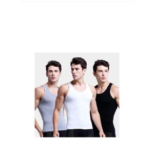 Lot de 3 Débardeurs Homme – Noir, Blanc et Gris – Confortables et Respirants