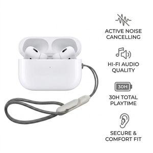 Pride Wolf Écouteurs Sans Fil Premium - Réduction de Bruit Active, Son Hi-Fi, Autonomie 30H - Blanc