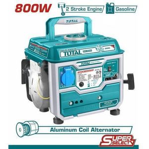 TOTAL Générateur D’essence 800w (TP18001) - Groupe électrogène 800 W