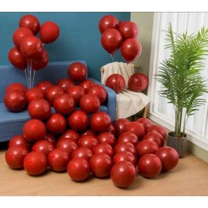 Lot de 25 Petits Ballons Décoratifs 5 Pouces 12.7cm Rouge Métallisé