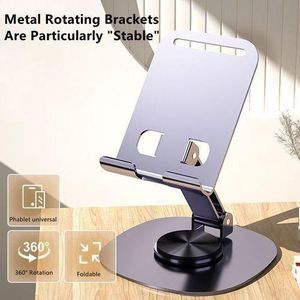 Support pliable pour téléphones et tablettes sur bureau en métal