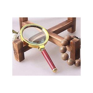 Loupes Portatives Pour La Lecture Scientifique Et L'inspection Des Livres Avec Manche En Bois