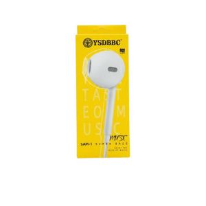 Mode Ecouteur a fill  SAM-1 Super Bass Hi- Blanc 