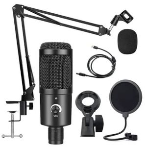 Microphone à condensateur pour PC, ordinateur, jeu professionnel