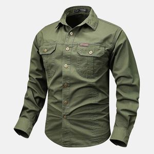 Outdoor Vêtements de travail chemise veste hommes 2024 printemps nouveau japonais ample décontracté à manches longues chemise