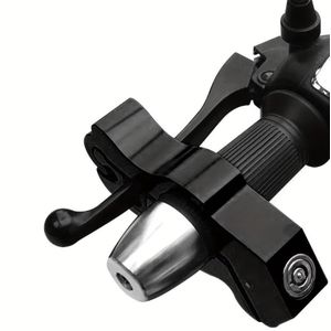 Antivol de guidon en alliage d'aluminium pour motos et tricycles électriques, antivol de guidon d'accélérateur robuste et durable - Noir