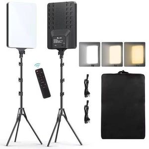  Kit de Panneaux LED Professionnels avec Trépieds et Télécommande