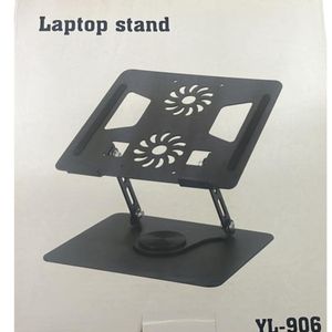 LPUNCD Support Ordinateur Portable avec Ventilateur, Aluminium Hauteur  Réglable Support PC Portable, Compatible avec MacBook, Laptop (10-17),  Argent : : Informatique