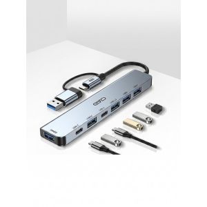 Adaptateur Hub USB 7-en-1 Premium – Extension Multi-Ports Haute Vitesse