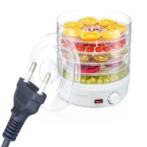 Chic déshydrateur alimentaire électrique 5 rangées pour utilisation domestique/déshydrateur alimentaire pour fruits,légumes, épices etc.. couleur blanc 