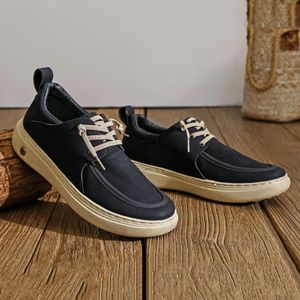 Chaussures de sport décontractées tendance et confortables pour hommes, noires