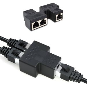 Adaptateur Répartiteur Ethernet RJ45 1 vers 2 – Partage Réseau – Noir