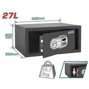 TOTAL coffre-fort électronique 27 litres