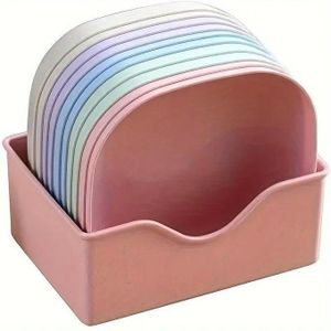 10 assiettes carrées pour le dîner / assiettes en porcelaine, adaptées pour les snacks et le petit-déjeuner