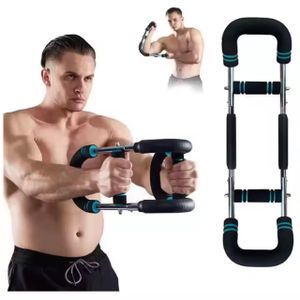 Entraîneur de bras en forme de U, résistance à ressort portable et détachable, adapté pour les muscles de la poitrine, les avant-bras, les triceps, l'adduction des cuisses et l'entraînement des muscles de l'épaule
