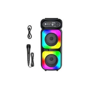 Enceinte Bluetooth portable avec LED multicolore 