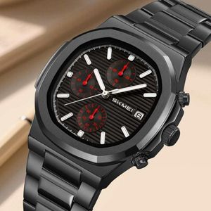 Skmei Montre homme Quartz acier inoxydable noir 