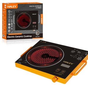 plaque de cuisson électrique portable en céramique Haley 3500W, cuisinière à induction 1 brûleur pour usage domestique