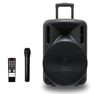 Op Enceinte Bluetooth Portable + 1 Micro + 1 Télécommande + 1 Chargeur - Noir