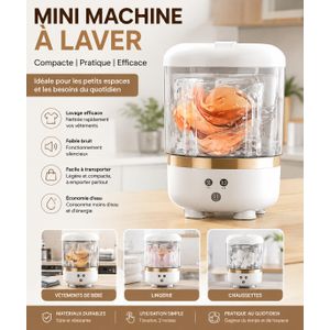 Mini Machine à Laver Portable – Compacte, Pratique et Économique