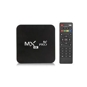 MX Pro 5G Smart 4K Ultra HD Media Player WiFi 6 Bt Remote Control 1GB+8GB-Black