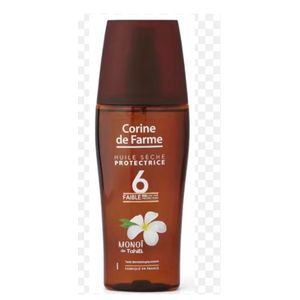 Huile sèche protectrice CORINE DE FARME 150ml 6SPF au monoï de Tahiti 