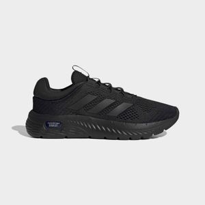 Adidas Chaussure Lacets Élastiques Confortable Cloudfoam Homme - Noir
