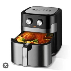 Friteuse à Air chaud électronique d'une capacité de 12 L avec hublot de visualisation et éclairage intérieur -ecran tactile 