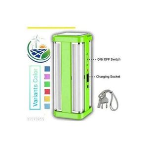 SUPER Lampe Solaire LED Rechargeable 2200 MAh, Interrupteur à Poussoir à 2 étapes