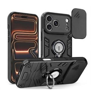 Coque en Armure pour iPhone 17 Pro Max , Magnetique et Résistant au chocs+Support arrière pour Mode vidéo+Protège appareil photo