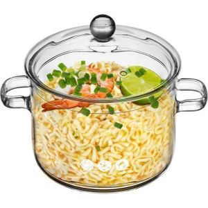 Agréable Marmite à Mijoter En Verre Pour Cuisinière, Casseroles Transparentes