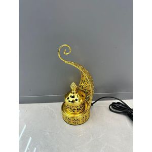 Encensoir Oriental de Prestige - Finition Dorée & Symbole Croissant