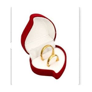 Alliance De Mariage Couple  Or Plaqué 1x Coffret Offert