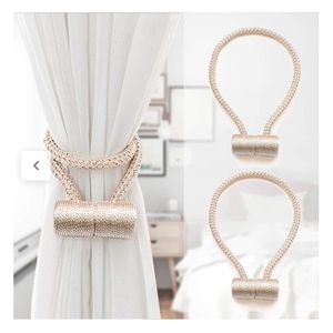 Embrasses de Rideaux Magnétiques – Design Cylindrique Tressé