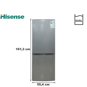 Hisense réfrigérateur Combiné - Rd-29dc4sa - A+ - 225 Litres - 3 Tiroirs - Gris - Garantie 12 Mois