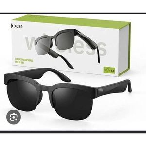 Lunettes intelligentes XG89 avec traduction IA, écouteurs stéréo sans fil Bluetooth 5.3 pour le sport, la musique et les appels avec assistant vocal (en promotion).